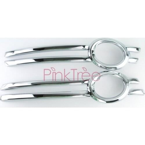 For Audi Q5 2009 2010 2011 2012 Chrome Front Foglight Cover Fog Lamps Trims ABS Car Styling Accessories Tunling accessories