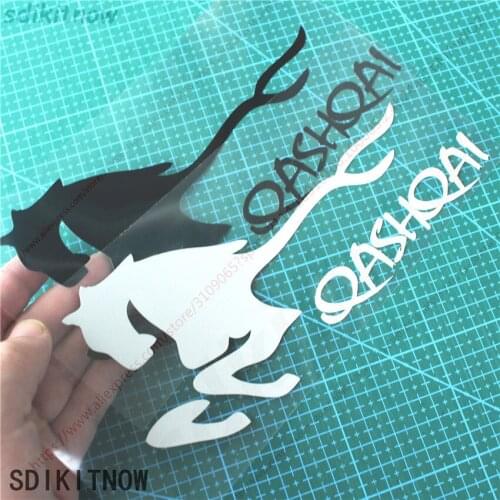 New Horse Run Cool Sports Sticker Racing Windows Decal Car Styling For NISSAN QASHQAI J10 J11 2018 2019 2011 2008 accessories