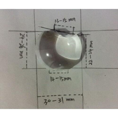 Wholesale For NEC NP-V260W NP-V300X+ NP-V300W+ Projector lens plastic glass optical lens convex mirror