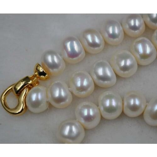 2020 Promotion Trendy Chokers Necklaces Women Geometric Collares Overwatch Moana Eleispl 10-11mm Real Pearl Necklace Itemq30147