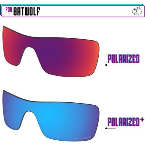 EZReplace Polarized Replacement Lenses for - Oakley Batwolf Sunglasses - Blue P Plus-Midnight P