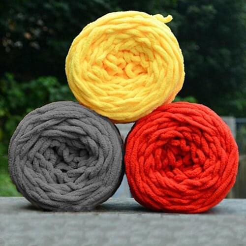 Yarn For Knitting Velvet Texturized Knitted Crochet Yarn Soft Warm Line Threads To Knit Needlework