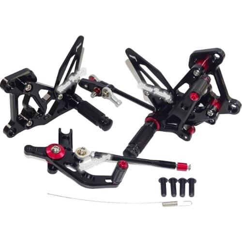 Adjustable Rider Rear Sets Rearset Footrest Foot Rest Pegs Black For MV Agusta F3 Brutale Dragster 675 800 2012 2013 2014 2015