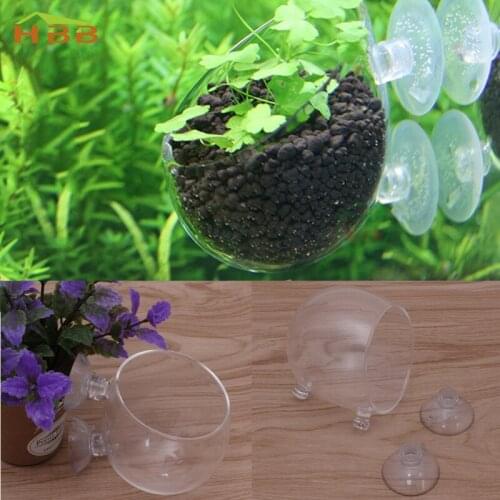 S-home Hot Aquarium CO2 Glass Water Grass Red Worms Food Cup Fish Feeder Landscape New MAR24