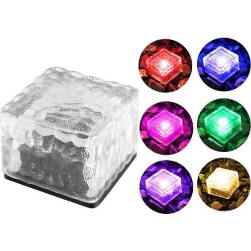 Garden Decoration Solar LED Brick Light Waterproof Layout Decoration Small Underground Lamp Solar Outdoor Light