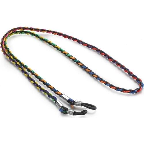 Thick Twist Sunglasses Rope Chain Eyewear Braid Glasses Lanyard Strap Outdoor Sports Non-Slip Eyeglass Accessories for Women