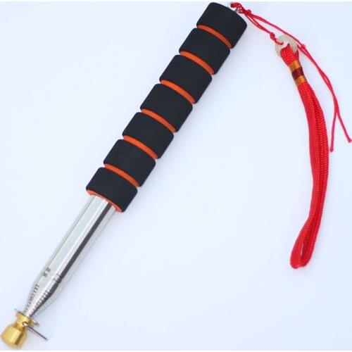 Lengthen 1.2M/1.6M/2M/2.5M/3M long extension-type stainless steel guide flagpole coach rod Pointer hand holding type Flag stick