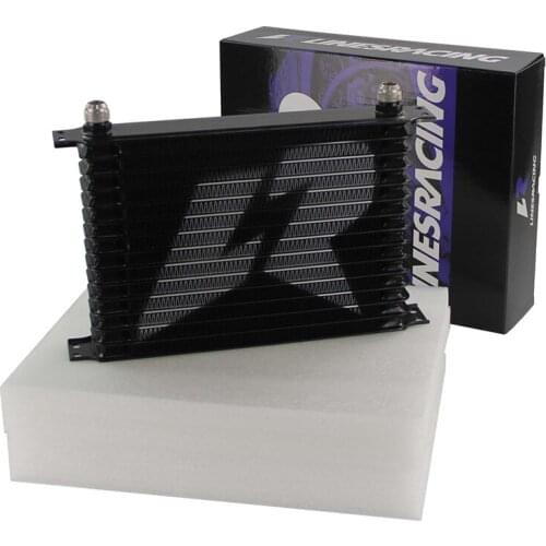 LINESRACING UNIVERSAL 15ROW AN-10AN OIL COOLER Trust Type Black/Blue