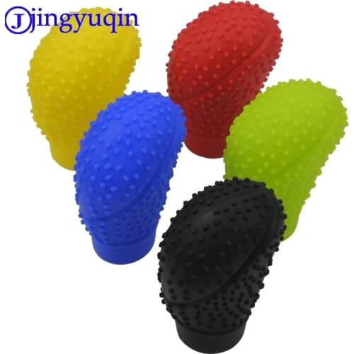 Jingyuqin 5 Color Universal Gear Shift Collars SD Antislip Soft Silicone Truck Car Gear Shifter Shift Lever Knob Cover