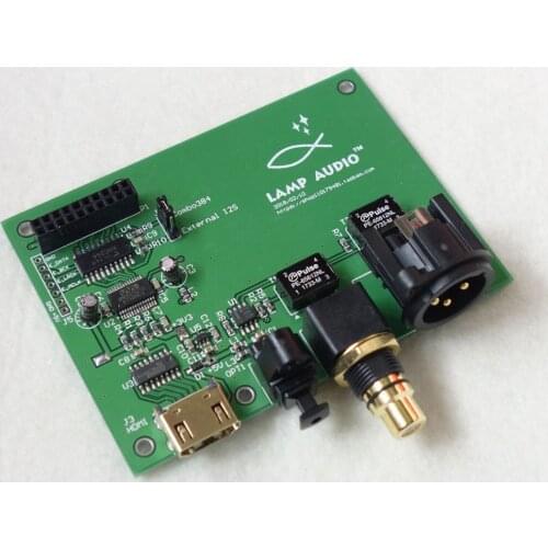 XMOS Amanero Italian digital interface USB to I2S / IIS coaxial fiber SPDIF AES output board