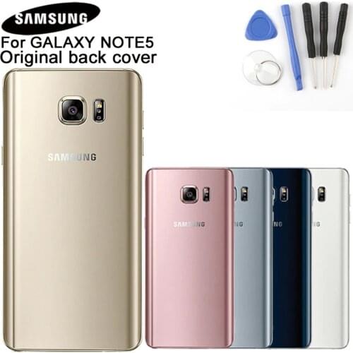 Samsung Mobile phone Backshell for Samsung Galaxy Note 5 SM-N9208 N9208 N9200 N920t N920c Note5 Phone Case Back Cover Glass