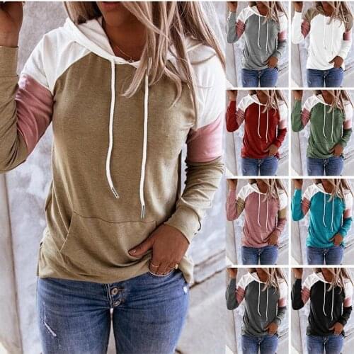 2020 Autumn/Winter New Casual Long-Sleeved Loose-Fitting Hooded Womens Guard