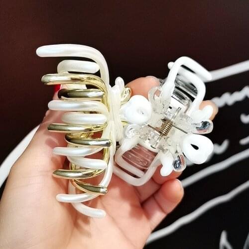 1Pcs New Fashion Medium Luxury ResinHair Claw for Women Girls Clamps Hair Crab Hair Clip Claw Accessories Headwear