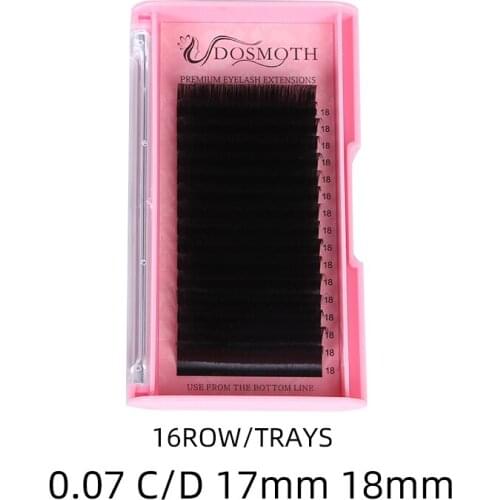 16orw Extra long eyelash extension 17mm 18mm natural false eyelashes Individual eyelash