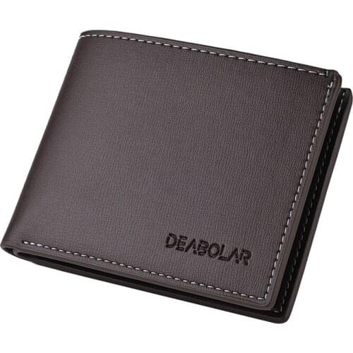 2021 Fashion Men Wallet Leather Vintage Mens Clutch Bag Coin Purse Card Holder Short Slim Male Money Bag High Quality Purses