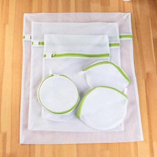 6Pcs laundry net bag Organizer Case Portable Multi Sizes Portable Makeup Pouch Outdoor Clothes Mesh Storage Bag