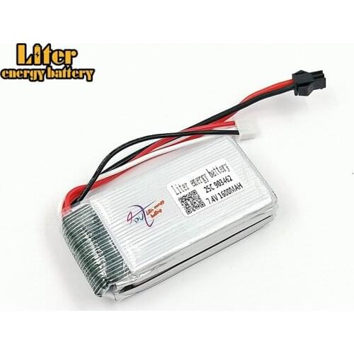 7.4V 1600mAh Lipo battery 903462 25c Rechargeable battery Remote control aircraft model battery SMplug