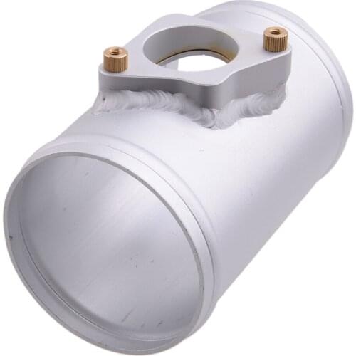 Car 76mm MAF Mass Air Flow Sensor Mount Adapter Tube Silver Fit for Toyota Subaru Suzuki Mazda 3 6