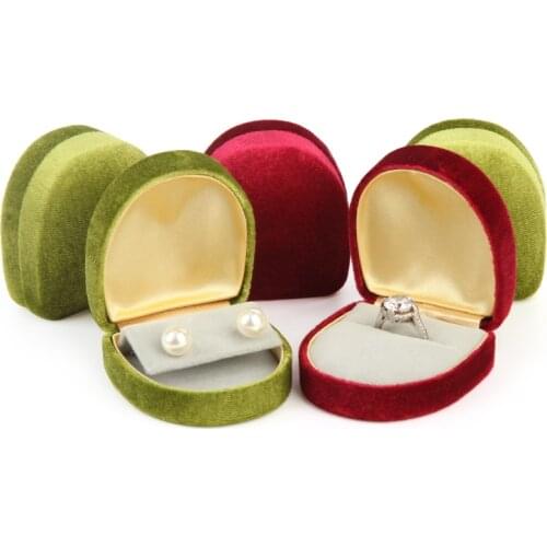 New Jewelry Velvet Necklace box Ring Box Wedding Jewelry Pendant Gift Box Jewelry Stud Box Organizer