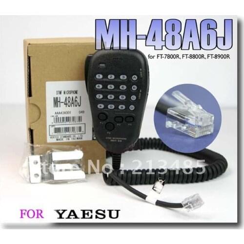 Free Shipping DTMF Microphone MH-48A6J for Yaesu FT-7800R FT-8800R FT-8900R