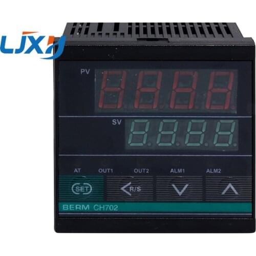 CH702 Dual Output SSR and Relay Two Relay Output LCD Digital PID Intelligent Temperature Controller 48-240V AC