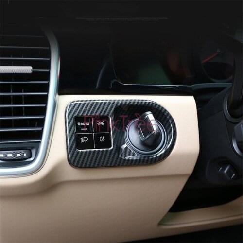 For Porsche Cayenne 2018 2019 Car Headlight Switch and Engine Start Stop Button Frame Cover Stickers Car Accessories