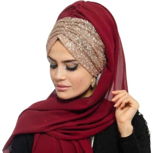 Good sewing plain quality premium agron hijab scarf malaysia women scarf long shawl wedding muslim sparkle