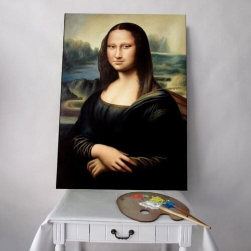 Handmade Oil painting reproduction Mona Lisa by Leonardo da Vinci