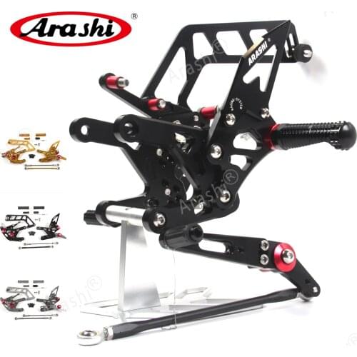 Arashi MT10 FZ10 2016 2017 2018 2019 CNC Adjustable Footrest Rear Sets Rearset Footrest Foot Pedals For YAMAHA MT 10 FZ 10