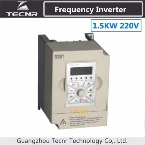 1.5KW VFD inverter 220V input 1PH output 3PH frequency inverter spindle motor driver