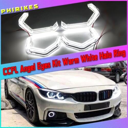 M4 style LED Angel Eyes For BMW M2 ME M4 M5 F10 F12 F13 F18 F30 F31 F32 F33 F34 F35 F36 E46 Cabrio Coupe 2D auto accessory