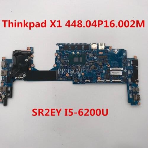 Free shipping For Lenovo Yoga X1 Laptop motherboard 448.04P16.002M with SR2EY I5-6200U 100% working well