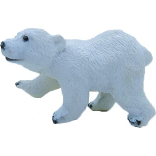 Polar Bear Simulation Model Of Animal Dolls Plastic Toys Furnishing Articles Wildlife Forest Animal Model Of Gifts 2021