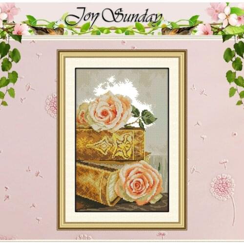 The Bible And Roses Patterns Counted Cross Stitch 11CT 14CT Cross Stitch Set Wholesale Cross-stitch Kit Embroidery Needlework