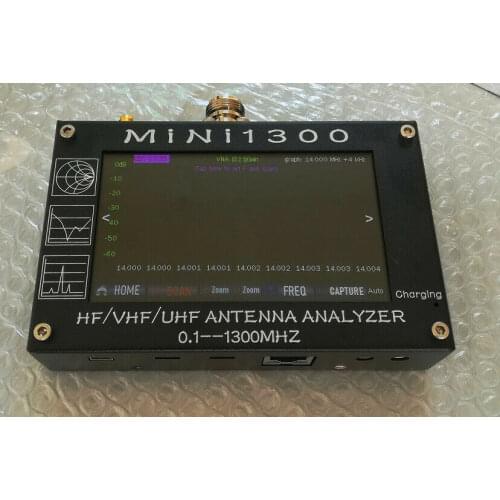 New Upgrade Mini1300 4.3inch 0.1-1300mhz HF/VHF/UHF Antenna Analyzer Capacitive Touch Screen