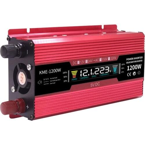 Dual USB 2000W Watt DC 12V to AC 220V Portable Car Power Inverter Charger Converter Adapter DC 12 to AC 220 Modified Sine Wave