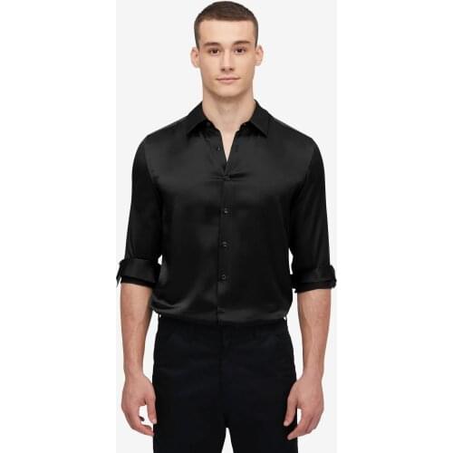19MM Mulberry Silk Basic Mens Shirt