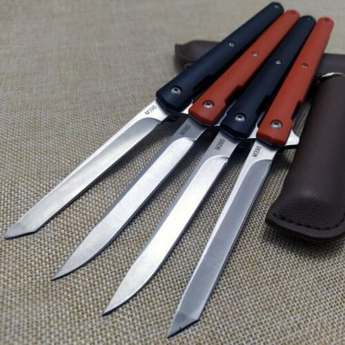 Damascus M390 Steel Outdoor Folding knife G10 Tactical Quick Opening Knives Self Defense Pocket Knife Camping Hunting Knife Tool