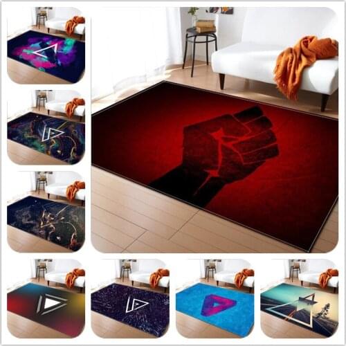 Trend personality Print Soft Carpets for living room decor Rug Bath kitchen Toilet Anti-slip Mat Carpet Kids Room Game Crawl Rug