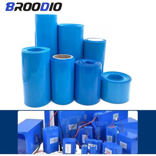 30mm-170mm 18650 Lithium Battery Heat Shrink Tube Tubing Li-ion Wrap Cover Skin PVC Shrinkable Film Tape Sleeves Wrap Accessory