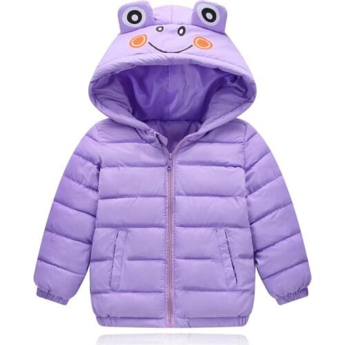 VTOM Winter New Warm Boys Girls Thin Down Cotton Coat Baby Kids Spring Autumn Down Jacket Children Outwear Clothes
