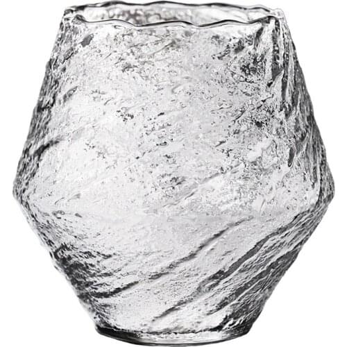 Japanese Handmade Hammered Whiskey Glass Heat-resistant Juice Cup Liquor Whisky Crystal Wine Glass B1