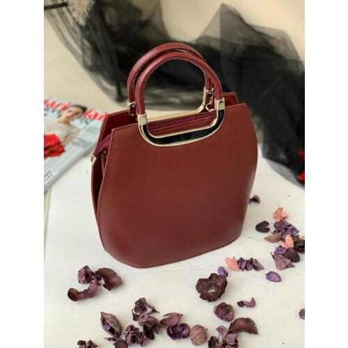 Lal Shoes & Bags Small Size Women 'S Hand Bag-burgundy 'Turkish' Quality 2021 Fashion Design Season Comfort Fast Shipping
