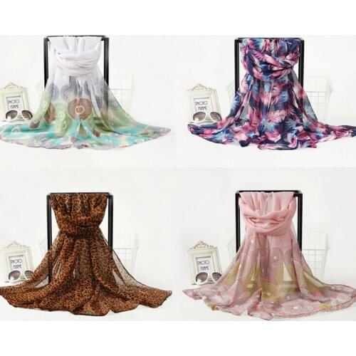 Girl women spring summer autumn fall voile Scarf beach shawl sarongs Scarves Stole Neckerchief wraps 180*90cm 17pcs/lot #3985