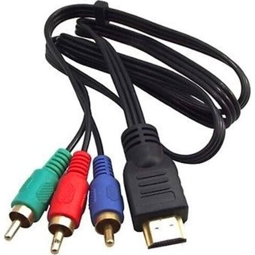 1 M Data Convert Component Accessories Transmission Compatible To 3RCA PVC Bare Copper Audio Home Adapter Cable