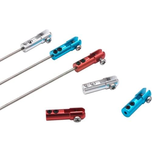 1 Piece Dia. 2mm Aluminum Steering Gear Rod Chuck Servo Positioning Steering Clip Seri Push Rod Clip