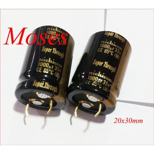 35v 1000uf +/- 20% Capacitance 100% Original New Audio Capacitors Electrolytic Capacitor Radial 20x30mm 1pcs