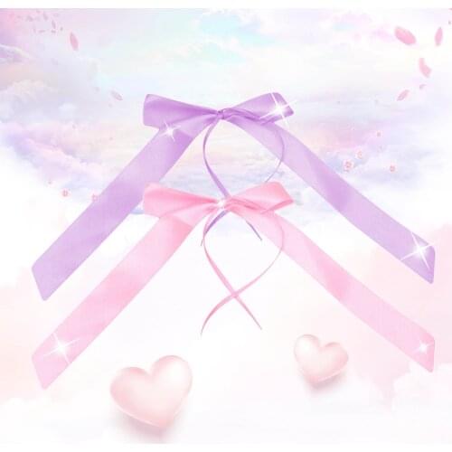 50pcs White/Red/Pink Delicate Wedding Pew End Decoration Bow Knot Ribbon Bows Party Cars Chairs Door Handle Decoration Bowknots