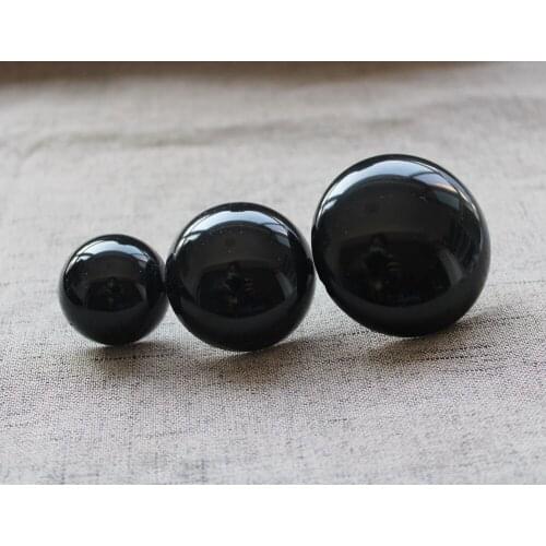 500pcs/lot NEW 14mm/16mm/18mm/28mm/30mm/40mm/50mm high quality bright full black round toy eyes