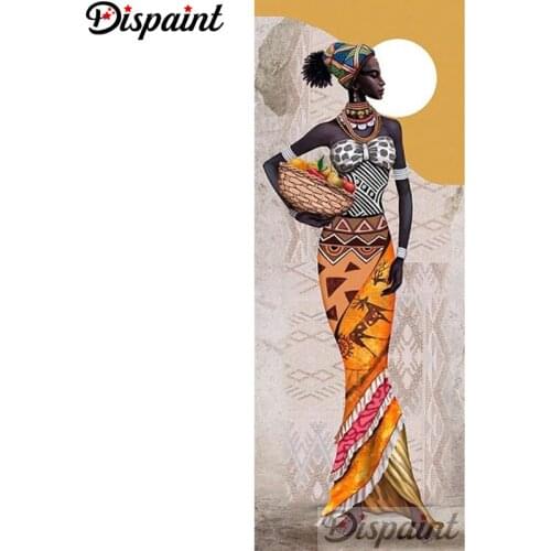 Dispaint Full Square/Round Drill 5D DIY Diamond Painting "Indian woman" 3D Embroidery Cross Stitch 5D Decor Gift A22951